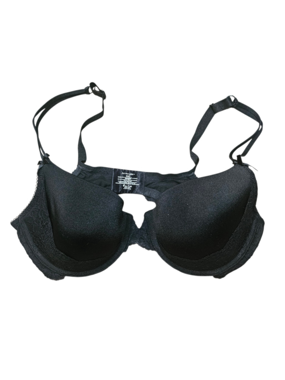 Ambrielle 40C Black Padded Underwire Bra